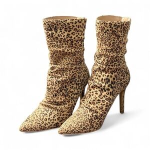 Journee Collection | Slouchy Leopard Print Boots
